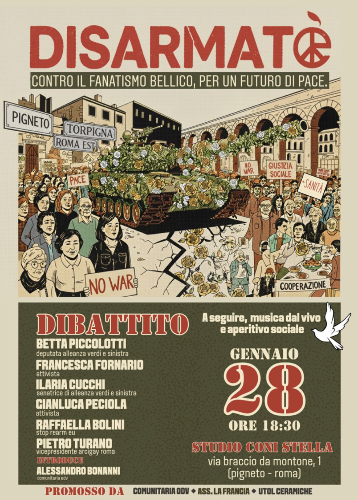 Disarmatə: contro il fanatismo bellico, per un futuro di pace